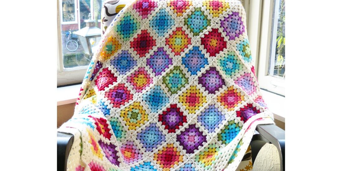 Images of granny square blankets sale